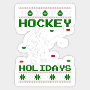 Happy Hockey Holidays Sticker